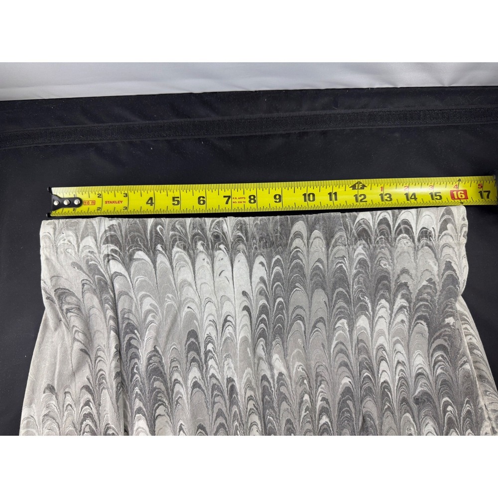 Shirleighs Marbled Art Kids Grey White Hand Marbled Cotton Skirt Size S Handmade - Picture 6 of 8